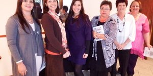 Vlnr is Jacolene Uys, Luzaan Naude, Joané Franken, Neolene Kleyn, Moira le Roux en Dorothy van Vuuren